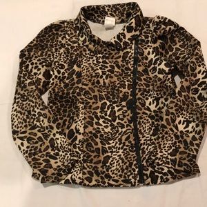 Girls Animal Print Jacket